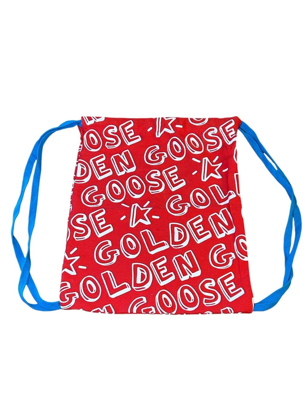 Golden Goose Red White Blue Baby Shoe Dust Bag Drawstring Backpack Bag